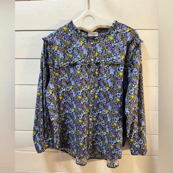 ❣️STACY LONDON – Floral Blouse – Size 1X (no tag, refer to measurements) - Picture 3 of 8